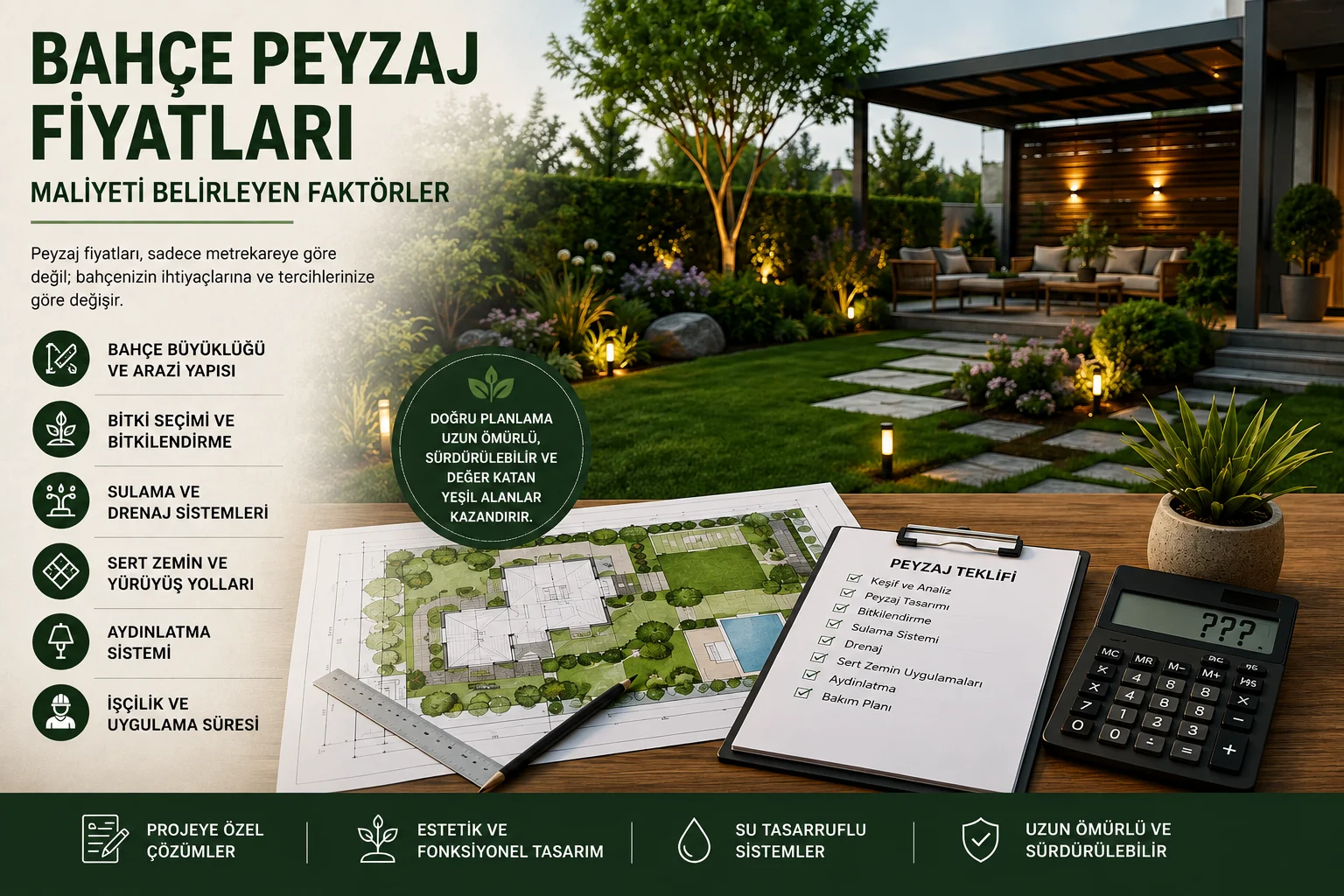 Bahçe Peyzaj Fiyatları Nasıl Belirlenir?